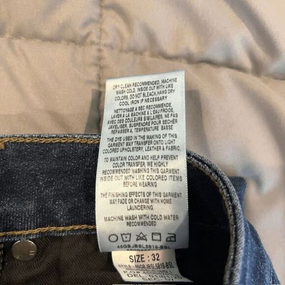 Joe's Jeans High Rise Cuff Crop Jeans Dark Medium Wash Size 32 - Picture 9 of 14